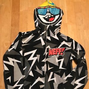 Neff zip-up full face hoodie. Boys M